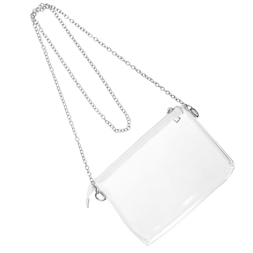 CATIEBYE Transparente Umhängetasche Für Konzerte Genehmigte Handtasche Mit Reißverschluss Für Sportveranstaltungen Leicht Und Praktisch Für Handy Und Persönliche Gegenstände von CATIEBYE