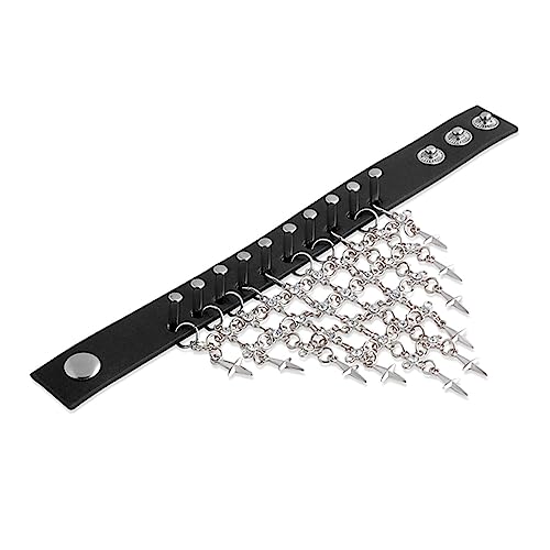 CATIEBYE Herren Armband im Vintage Punk Robustes Design mit Nieten für Cosplay oder von CATIEBYE
