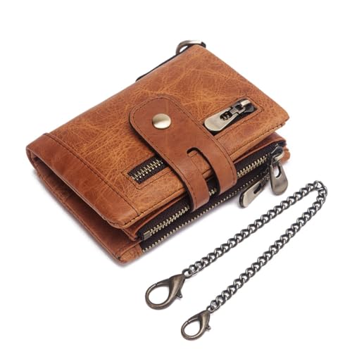 CATIEBYE Herren Geldbörse Dreifach Gefaltet Echtem mit Diebstahlschutz Stilvolle Männer Handtasche mit Großer Kapazität Khaki Multifunktionale Geldtasche für Karten Münzen CATIEBYE Herren Geldbörse Dreifach Gefaltet Echtem mit Diebstahlschutz Stilvolle Männer Handtasche mit Großer Kapazität Khaki Multifunktionale Geldtasche für Karten Münzen von CATIEBYE