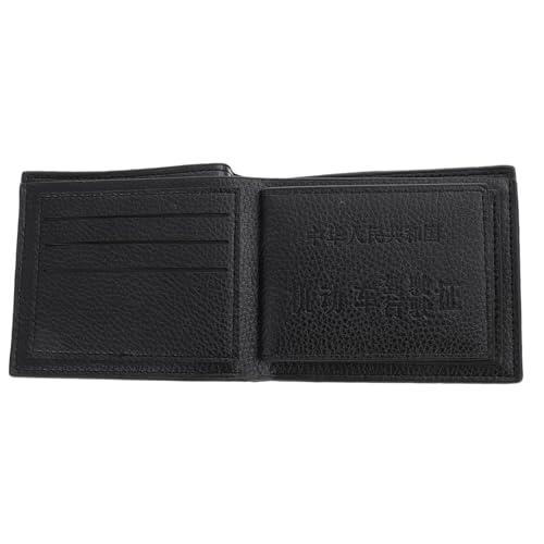 CATIEBYE Herren Geldbörse Mit Reißverschluss Vintage Echtleder Schlankes Bifold Portemonnaie 6 Fächer Schwarz Für Männer Geldklammer Und Münzfach Für Reisen von CATIEBYE