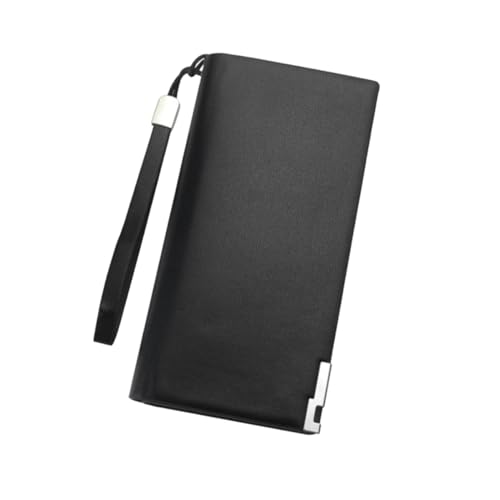 CATIEBYE Lange Brieftasche Für Herren Mit Reißverschluss Großes Fassungsvermögen Mehrere Kartenfächer Handy-Aufbewahrungstasche Schlichtes Design Braun von CATIEBYE