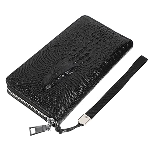 CATIEBYE 1stück Wallet Mit Alligator-Druck Große Kapazität Multifunktionale Pu Handtasche Mit Reißverschluss Für Geld Karten Und Smartphones von CATIEBYE