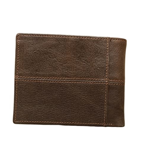 CATIEBYE Hochwertige Herren Geldbörse Retro Kurz Portemonnaie mit Münzfach und Kartenfächern Langlebig Strukturiert Multifunktionaler Geldbeutel für Alltag und von CATIEBYE