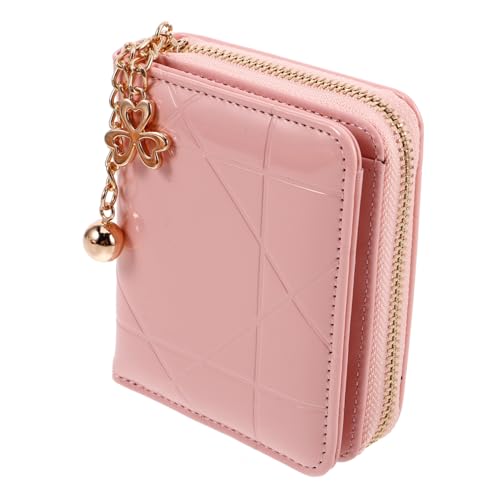 CATIEBYE Geldbörse Für Damen Kreditkartenetui Münzfach Kompaktes Design Mit Reißverschluss Gesteppte Pu- Außenseite Praktische Clutch Für Täglichen Gebrauch von CATIEBYE