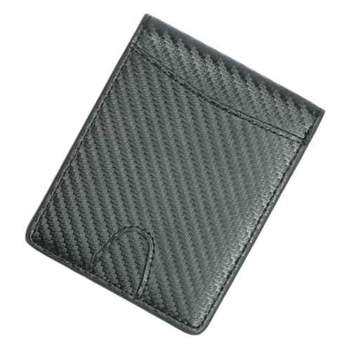 CATIEBYE Kartenhalter Für Herren Geldbörse Mit Kohlefaser-Muster Multifunktions-Aufbewahrungstasche Zum Tragen Von Ausweisen Bankkarten Und Bargeld Kompakt Und Leicht von CATIEBYE
