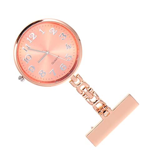 CATIEBYE Krankenschwester Quarz Taschenuhr Mit Clip Hängende Uhr Für Pflegekräfte Modische Anhängeruhr Orange Robust Und Leicht Zu Lesen von CATIEBYE