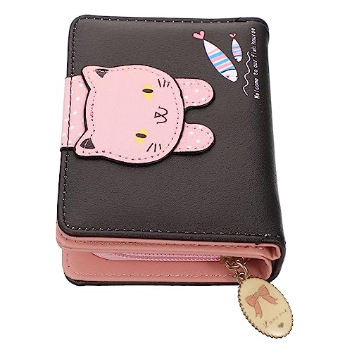 CATIEBYE Kompakte Cartoon Geldbörse Für Damen Tragbare Karten Organizer Mit Reißverschluss Für Täglichen Gebrauch Geeignet Für Münzen Geld Und Kleine Karten Für Schule Shopping Und von CATIEBYE