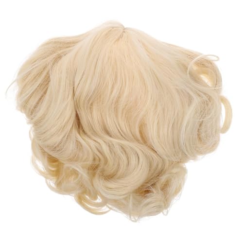 CATIEBYE Kurze Lockenperücke Für Goldene Vintage-perücke Synthetischem Haar Für Kostümpartys Und Cosplay Leicht Und Atmungsaktiv Elegant Und Vielseitig von CATIEBYE
