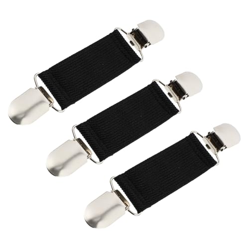 CATIEBYE Lady Sweater Clips Set Schwarze Cardigan Clips Kleidungsketten Glare Kleiderhalter für Pullover Schals und Strickjacken Vielseitige Mode Accessoires für Damen von CATIEBYE