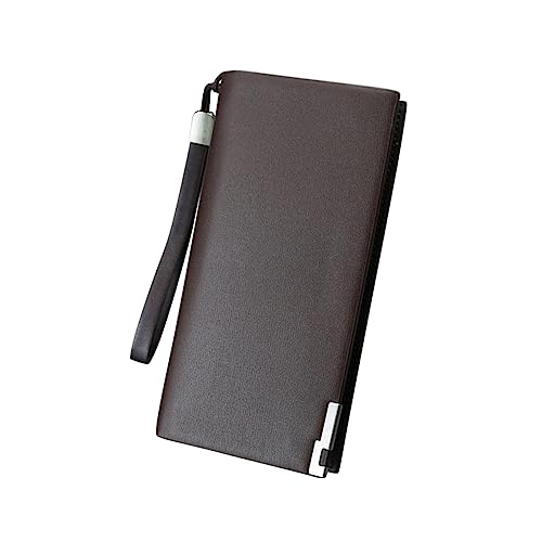 CATIEBYE Lange Herrenbrieftasche Mit Reißverschluss Großes Fassungsvermögen Geldbörse Mit Mehreren Kartenfächern Handy-Aufbewahrungstasche Geeignet Für Büro Und Geschäftsreisen von CATIEBYE