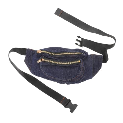 CATIEBYE Damen Jeans Gürteltasche Mit Verstellbarem Riemen Aus Hüfttasche Für Täglichen Gebrauch Einkäufe Und Reisen Dunkelblau von CATIEBYE