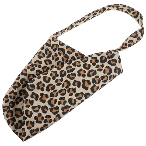 CATIEBYE Leopard Print Schultertasche Damen Armpit Bag Retro Stil Große Kapazität Tote Bag Leicht Lässige Umhängetasche für Alltag Einkaufen mit Weichem Strukturgewebe von CATIEBYE