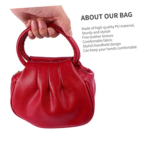 CATIEBYE Minitasche Für Damen Pu-tasche in Vollfarbe Münztasche Mit Reißverschluss Und Schnalle Clutch Für Alltag Und Einkaufen Schlicht Und Modisch von CATIEBYE