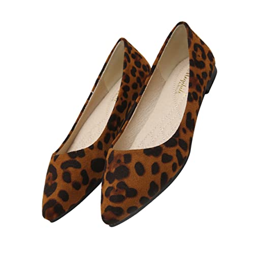 CATIEBYE Mode Leopard Damen Schuhe Flache Ballerinas mit Leopardenmuster für Freizeit Dating Partys für Stilbewusste Frauen CATIEBYE Mode Leopard Damen Schuhe Flache Ballerinas mit Leopardenmuster für Freizeit Dating Partys für Stilbewusste Frauen von CATIEBYE