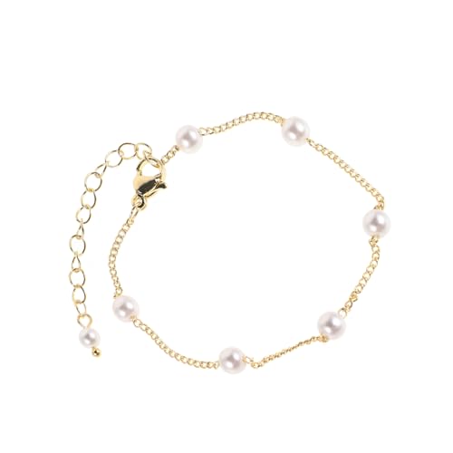 CATIEBYE Perlenarmband Für Damen Mit Glasperlen Kette Als Süßes Und Elegantes Accessoire Für Hochzeits Und Brautjungferndekorationen von CATIEBYE