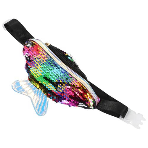 CATIEBYE Damen Bauchtasche Mit Glitzer Multifunktionale Umhängetasche Pailletten-Design Für Freizeit Sport Und Reisen Leicht Und Geräumig Handfreiheit Für Handy Geldbörse Und Mehr von CATIEBYE
