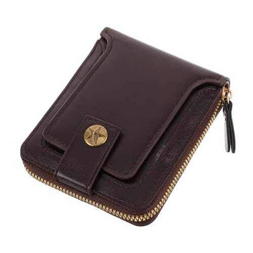 CATIEBYE Reißverschlussgeldbörse Für Herren Kompakte Geldbörse Mit Kartenhalter Organizer Für Bargeld Für Reisen Und Täglichen Gebrauch Aus Strapazierfähigen Materialien von CATIEBYE