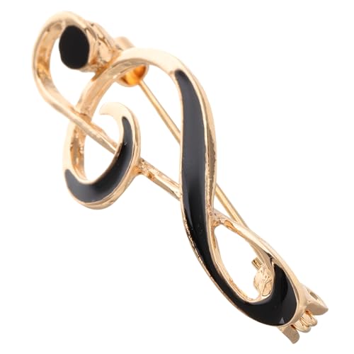 CATIEBYE Musiknoten Brosche aus Langlebiger Zinklegierung Sicherer Ansteckverschluss Elegantes Design für Anzüge Hemden Rucksäcke Modisches Accessoire für Formelle Kleidung und Alltag von CATIEBYE