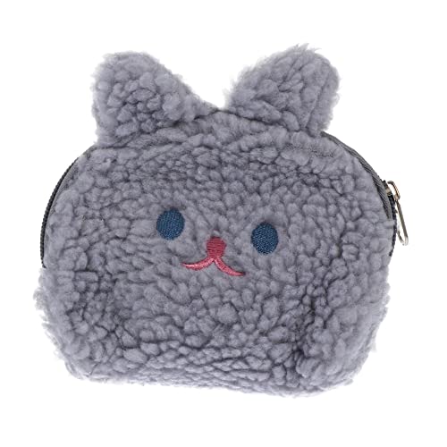 CATIEBYE Niedliche Kaninchen Münzbörse aus Hochwertiger Baumwolle Weiche Kleine Geldbörse mit Innentasche für Schlüssel Lippenstift Karten und Kleingeld Langlebiger Praktischer Münzbeutel von CATIEBYE