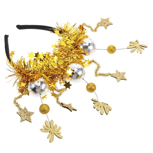CATIEBYE Party-stirnband Mit Frohes Neues Jahr Motiv Silvester-party-haarreif Aus Kunststoff Feiertags-party-kopfschmuck Für Glitzerndes Stirnband Für Neujahrsfeiern von CATIEBYE