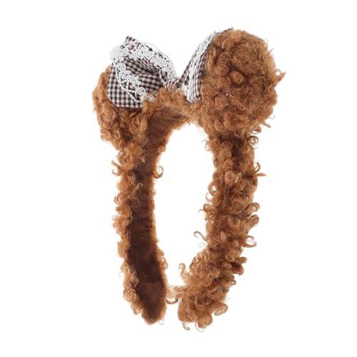 CATIEBYE Plüsch Bärenohren Haarband für Damen Weiches Waschgesicht Stirnband Niedliches Spa Accessoire für Make Up und Bad Alltagsschmuck mit Lustigem Bärenohren Design von CATIEBYE