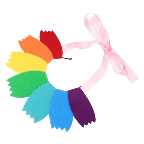 CATIEBYE Regenbogen-stirnband Mit Blütenblatt Geburtstags-haarreifen Party-kopfschmuck Für Damen Und Mädchen Stylischer Haarschmuck Für Outfits Und Fotos von CATIEBYE