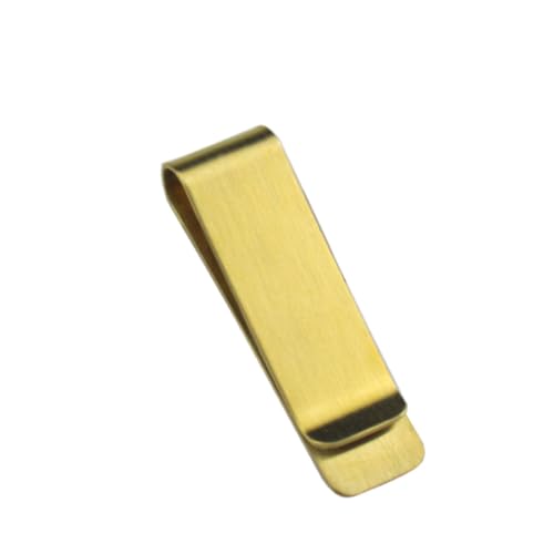 CATIEBYE Geldbeutel-Clip Aus Edelstahl-Messing Bargeldhalter-Clip Kredit-Clip Brieftaschen-Clip Langlebig Für Dauerhaften Gebrauch Platz Zum Gravieren von CATIEBYE