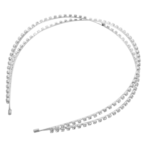 CATIEBYE Rhinestone Haarreif Braut Hochzeit Strassstein Haarband Damen Glitzer Kopfschmuck mit Hohlraum Design für Frauen Mädchen Party Festtagsmode von CATIEBYE