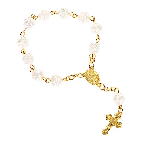 CATIEBYE Rosenkranz Armband aus Sicherem Harz Perlen Schmuck für Frauen Gebetskette Religiöses Gebet Accessoire für Beten und Andacht CATIEBYE Rosenkranz Armband aus Sicherem Harz Perlen Schmuck für Frauen Gebetskette Religiöses Gebet Accessoire für Beten und Andacht von CATIEBYE