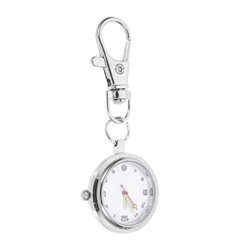 CATIEBYE Großer Zifferblatt Schlüsselanhänger Taschenuhr Mit Leuchtzeigern Für Schüler Ärzte Und Leicht Und Tragbar Für Rucksack Oder Gürtel Geeignet Präzise Zeitmessung von CATIEBYE
