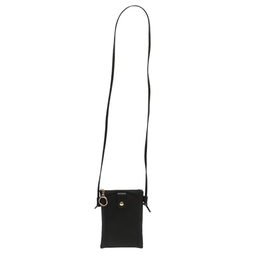 CATIEBYE Schwarze Damen Phone Bag Mini Crossbody Bag Schultertasche für Arbeit Shopping Reise Leichte Kompakte Umhängetasche mit Praktischem Innenfach Stilvoll und Vielseitig für Alltag von CATIEBYE