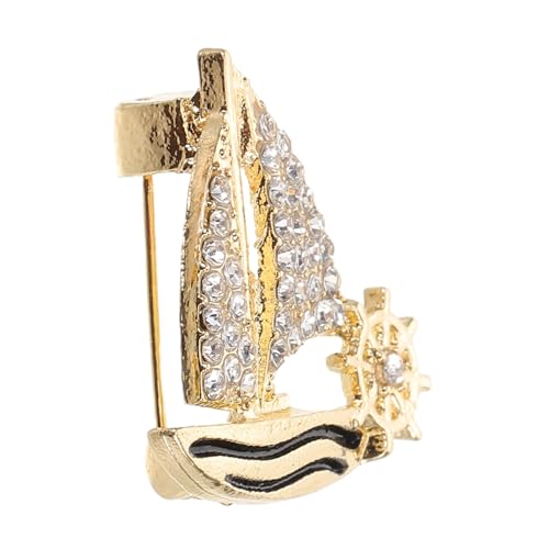CATIEBYE Segelbrosche Segelboot Brosche Metallbrosche für segler einzigartige Anstecknadel Partyzubehör Damen Broschen aus Metall Rucksack-Stifte Brosche für Männer Diamant Golden CATIEBYE Segelbrosche Segelboot Brosche Metallbrosche für segler einzigartige Anstecknadel Partyzubehör Damen Broschen aus Metall Rucksack-Stifte Brosche für Männer Diamant Golden von CATIEBYE