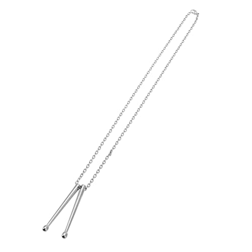 CATIEBYE Stylische Schlagzeugstock-halskette Aus Titanstahl Unisex Hip-hop Schmuck Mit Kette Trendiges Accessoire Für Musikliebhaber Und Streetwear-fans von CATIEBYE