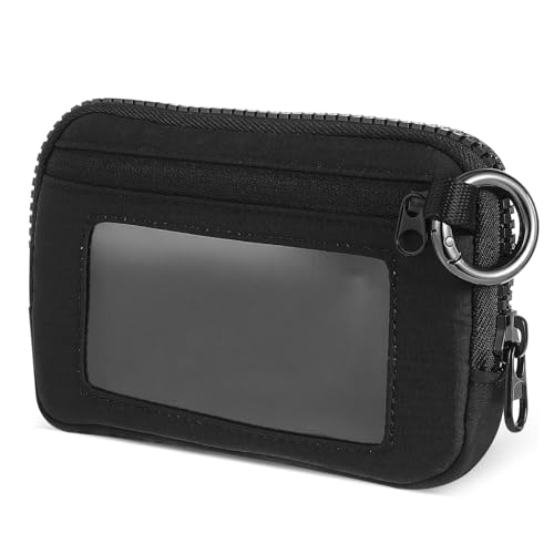 CATIEBYE Damen Handgelenk Geldbörse Nylon Mit Reißverschluss Kleine Clutch Für Partys Und Alltag Mit Praktischem Schlüsselanhänger Und Viel Für Münzen Und Karten von CATIEBYE