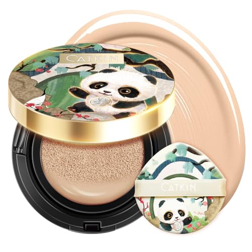 CATKIN Full Coverage Cushion Foundation, Flüssige Foundation in Kompakt, Atmungsaktive, Langanhaltender, Feuchtigkeitsspendendes, Porenfreies Gesichts Makeup für Empfindliche Haut, Matte Finish, 15g*2 CATKIN Full Coverage Cushion Foundation, Flüssige Foundation in Kompakt, Atmungsaktive, Langanhaltender, Feuchtigkeitsspendendes, Porenfreies Gesichts Makeup für Empfindliche Haut, Matte Finish, 15g*2 von CATKIN