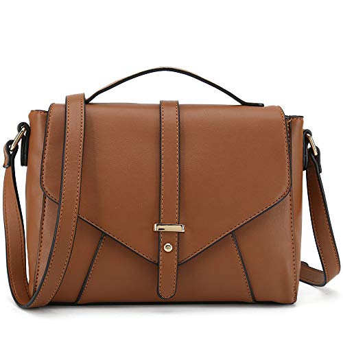 CATMICOO Damen Designer Geldbörsen Crossbody Handtaschen Trendige Taschen für Frauen Schultertaschen, Braun, Medium von CATMICOO
