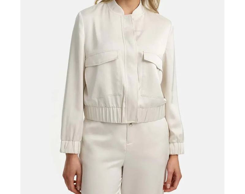 CATNOIR Blusenblazer Blouson Satin CATNOIR beige von CATNOIR