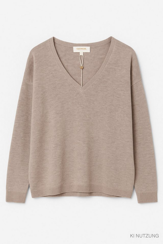 CATNOIR Wollpullover Pullover CATNOIR Taupe von CATNOIR