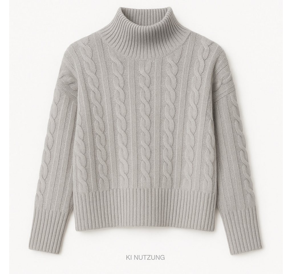 CATNOIR Wollpullover Stehkragenpullover Merino-Wolle CATNOIR light Grey von CATNOIR