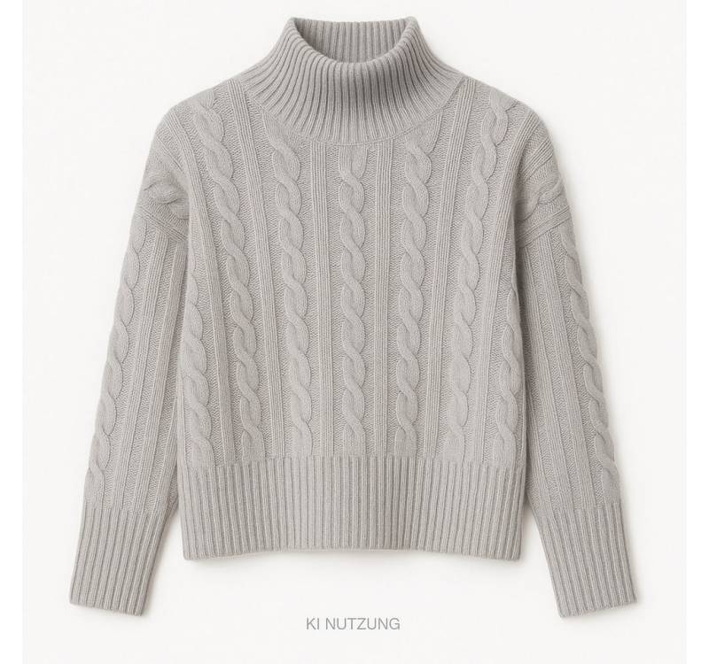 CATNOIR Wollpullover Stehkragenpullover Merino-Wolle CATNOIR light Grey von CATNOIR