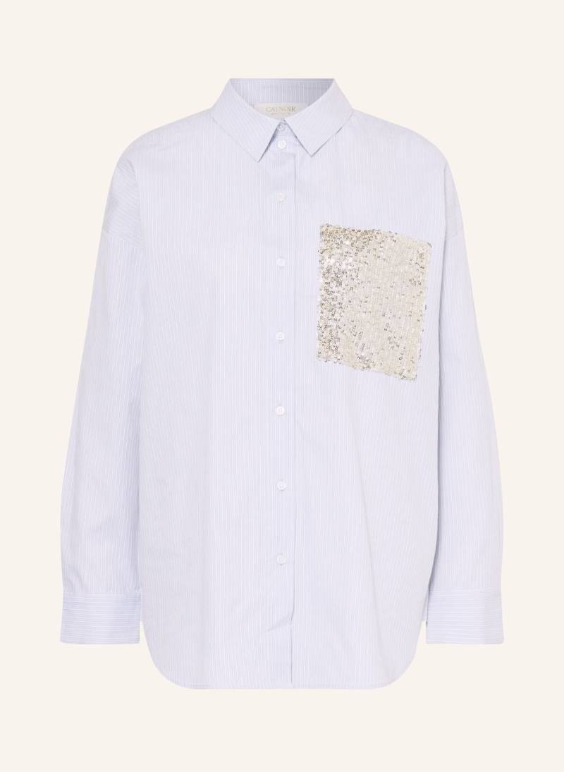 Catnoir Hemdbluse Mit Pailletten blau von CATNOIR