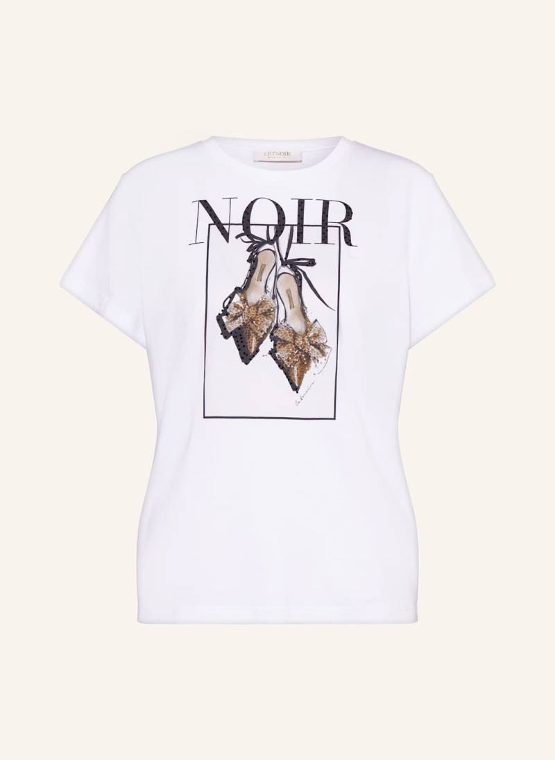 Catnoir T-Shirt Mit Schmucksteinen weiss von CATNOIR