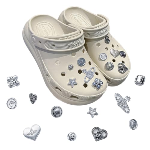 CATOR 11 Stück Schuh Charms Shoe Schuhanstecker, für Crocs Anstecker Glitzer, Schuhanhänger, für Charms Glitzer, für Crocs Anstecker, PVC Shoe Charm für Mädchen Frauen Kinder von CATOR