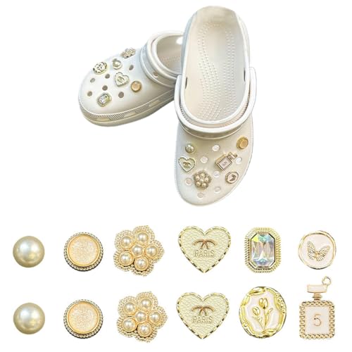 12 PCS Crocs Anstecker, Crocs Stecker Set, Schuh Charms Crocs, Schuhanstecker Schuh Charms PVC Cartoon-Krokodil Stiften Clog Armband-Charms für Kinder und Erwachsene, Clog-Schuhdekoration von CATOR