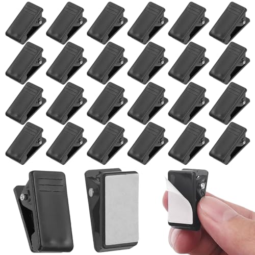 26 Stück Klebrige Federclips Selbstklebende Mini Wandclips krokodilklemmen Outdoor Selbstklebend Federklammern Dekoration Clip für Zuhause Büro Fotodokumente Fotoposter von CATOR