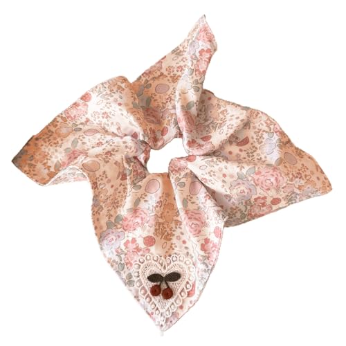 CATOR 1 Stück Haargummis Seide Scrunchies für Damen, Haargummi Weich Elastisch Silk Skrunschis Groß für Damen Frauen Mädchen von CATOR