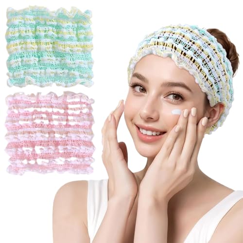 CATOR Hair band, cosmetics, face wash spa headband, skin care headband, makeup hair band, headband, wrist wash band set for women, girls, yoga, sports, shower, makeup removal von CATOR