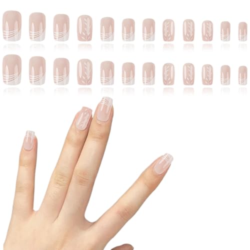 CATOR 24 Stück Nagelfolie UV Härtend, Nagelsticker UV Gel Nagelfolien Selbstklebend Nail Sticker Nagellackstreifen Gel-Nagelaufkleber Stickers DIY für Damen Mädchen Nageldesign von CATOR