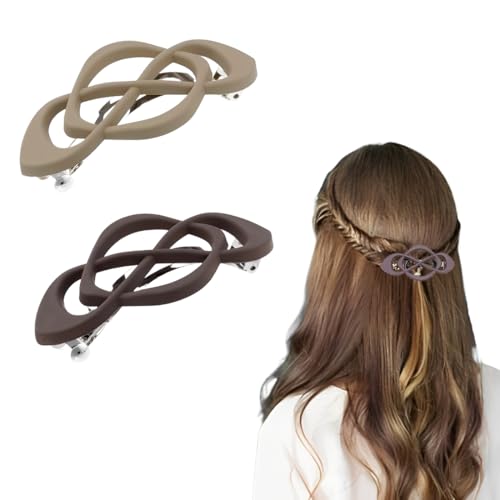 CATOR 2er Set Haarspangen Damen Mit Kreuzdesign, Französische Große Haarspange, Langlebig Und Vielseitig Für Verschiedene Frisuren, In Eleganten Farben CATOR 2er Set Haarspangen Damen Mit Kreuzdesign, Französische Große Haarspange, Langlebig Und Vielseitig Für Verschiedene Frisuren, In Eleganten Farben von CATOR