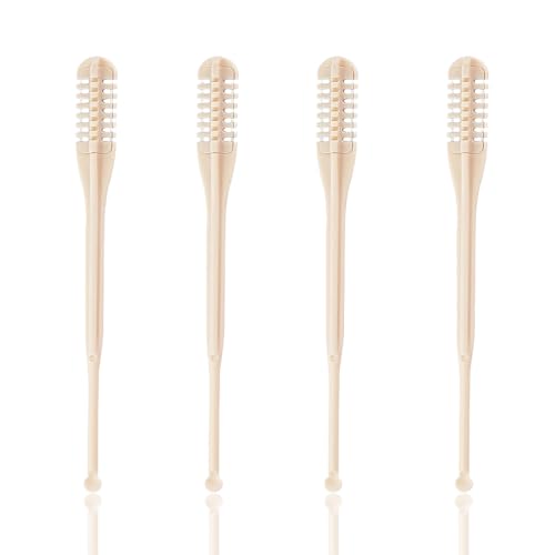 CATOR 4 Stück 2-In-1-Nasenhaarschneider Nasenhaarentfernungswerkzeug Manueller Rotierender Nasenhaartrimmer 360° Drehbarer Nasenhaarschneider Doppelseitiges Nasenhaartrimmer Für Damen Und Herren von CATOR